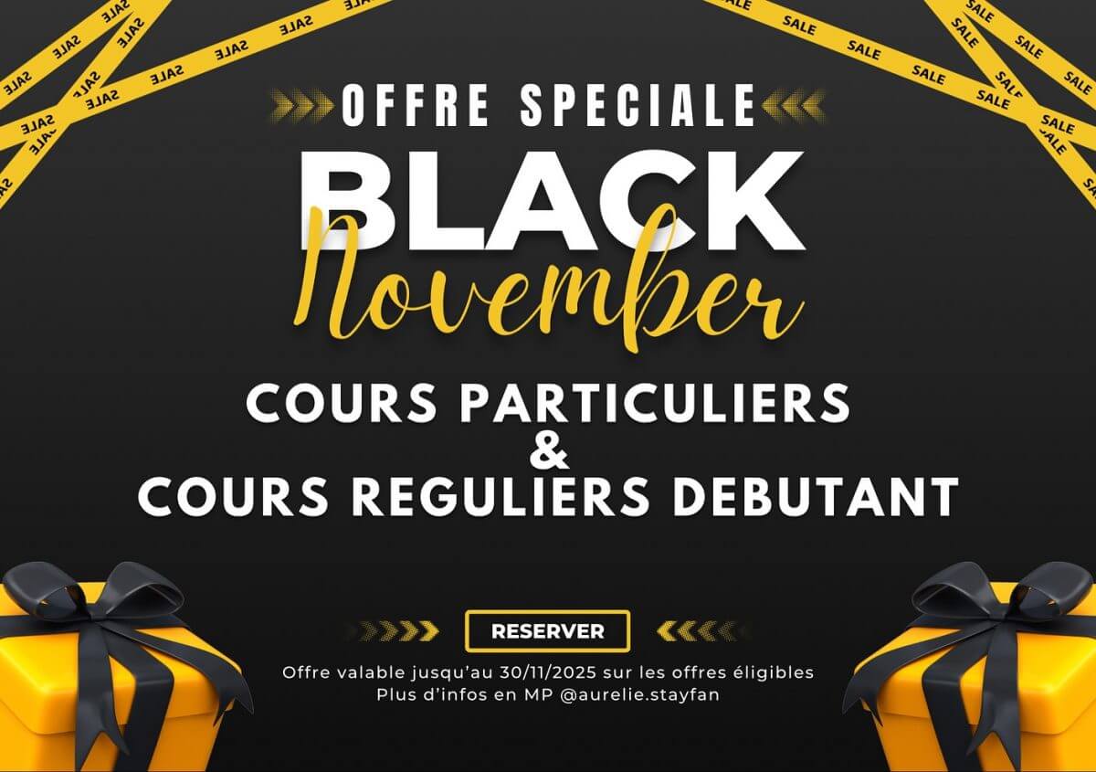 offre promo black november cours bachata petit prix réduit 2025