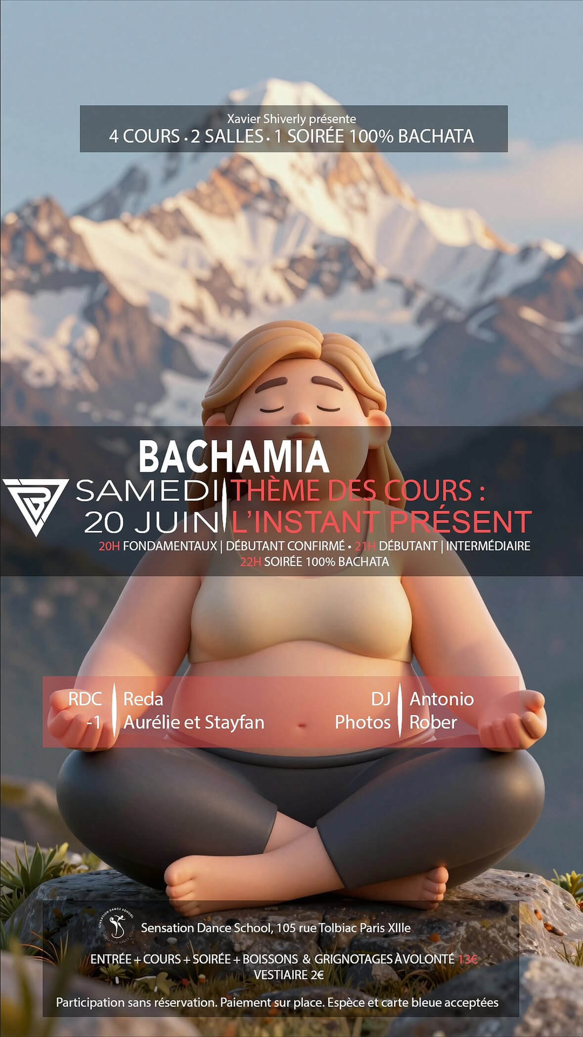 soirée bachamia paris 13 bachata 20 juin 2026 aurelie stayfan