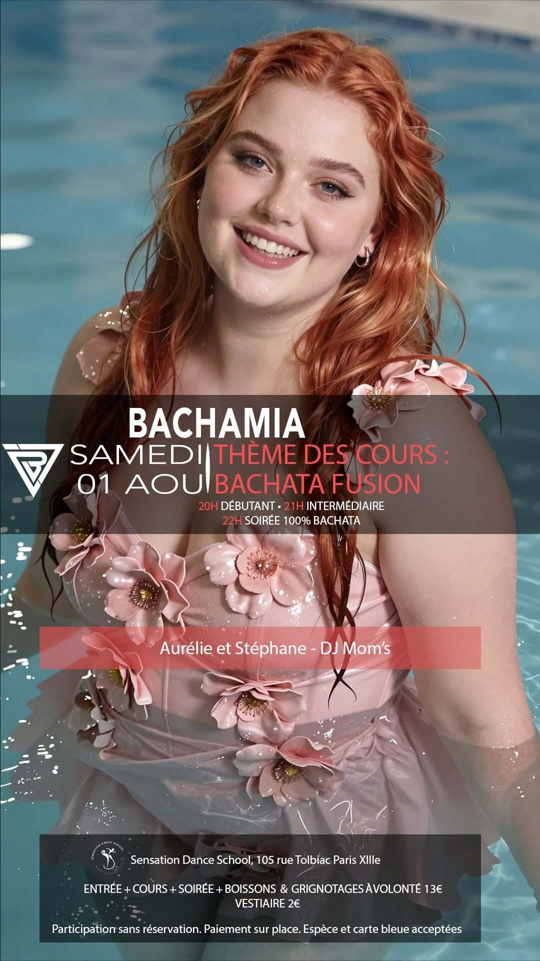 soirée bachamia paris 13 bachata 1 aout 2026 aurelie stayfan