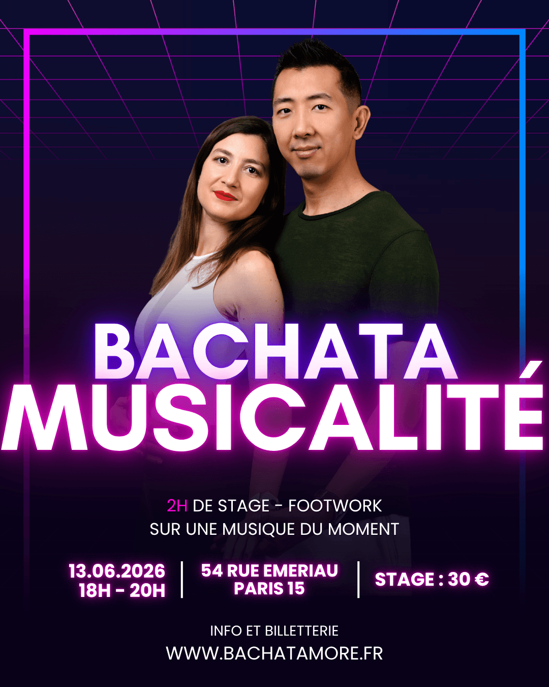 stage bachata musicalité paris 15 aurélie stayfan 13 juin 2026