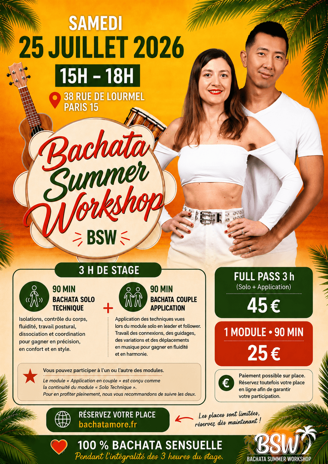 stage bachata summer workshop paris 15 aurélie stayfan 25 juillet 2026