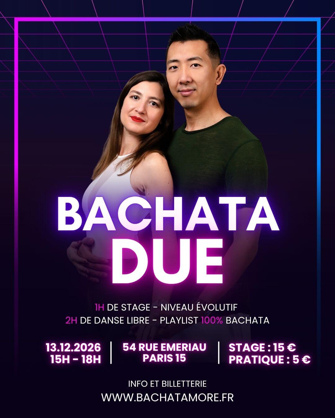 stage et pratique encadrée paris 15 bachata moderne guidage connexion aurélie stayfan décembre 2026