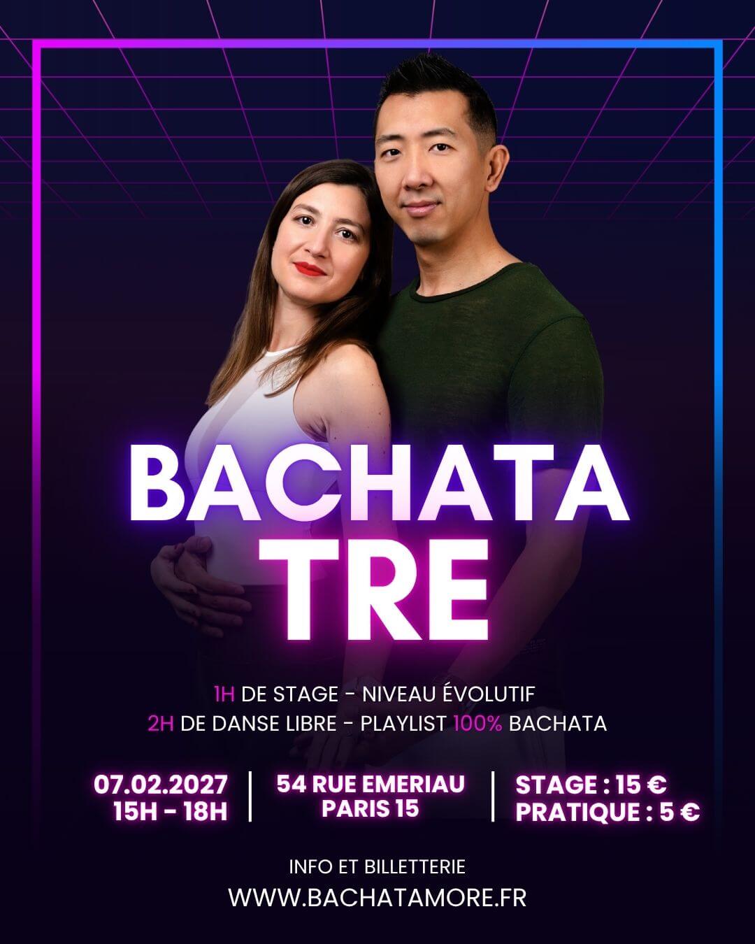 stage et pratique encadrée paris 15 bachata moderne guidage connexion aurélie stayfan février 2027