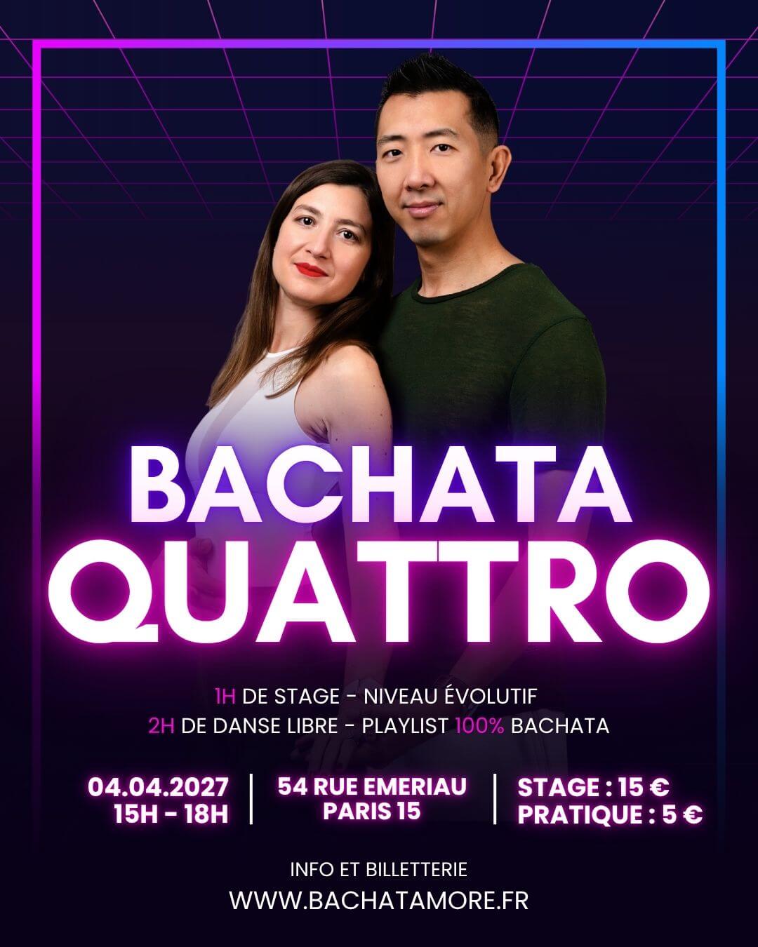 stage et pratique encadrée paris 15 bachata moderne guidage connexion aurélie stayfan avril 2027